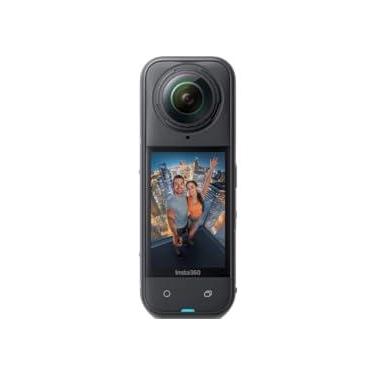 Imagem de Insta360 X5 - Câmera de ação 360 à prova d'água com sensores de 1/1,28", vídeo HDR 8K 360, foto de 72 MP, lente única 4K60fps, desempenho aprimorado em pouca luz, lentes atualizadas substituíveis pelo
