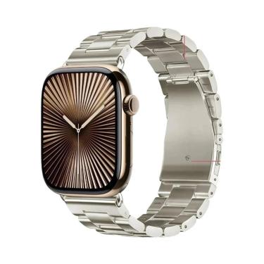 Imagem de Pulseira De Metal Em Aço Inoxidável Para Apple Watch 46mm 42mm 44mm 40
