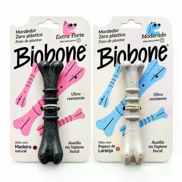 Imagem de Mordedor Natural Biobone P/ Cães Zeroplastic Pet Laranja Câes Pequenos