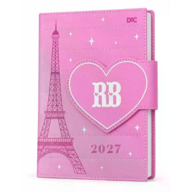 Imagem de Agenda 2027 Rebecca Bonbon Rosa Fecho Magnético Coração DAC