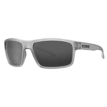 Imagem de HOT BUTTERED - Óculos de Sol HB OVERKILL- Proteção UV 100%, Óculos Escuros Masculino e Feminino, Armação e Hastes Resistentes - Cinza Esportivo, Lente Fumê