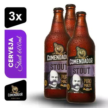 Imagem de Cerveja Stout Comendador 600ml Kit 3 unidades - Cervejaria Comendador