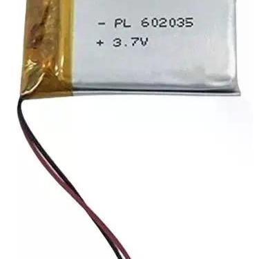 Imagem de Bateria 602035 Com 2 Fios 500mah 6mm X 20mm 35mm - bgb