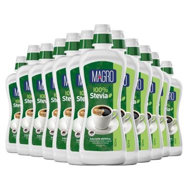 Imagem de Kit 12 Unid. Adoçante Magro 100% Stevia 60Ml