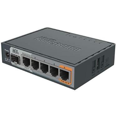 Imagem de Roteador Mikrotik hEXs Gigabit 5P +1 SFP RB760iGS