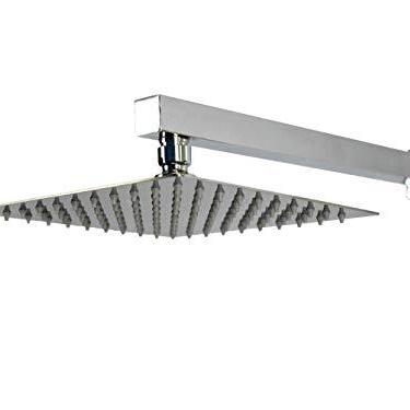 Imagem de Ducha Chuveiro 20x20 Slim Inox Com Braço 36 Cm Solar Gás
