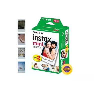 Imagem de Filme Instantâneo Instax Mini FujiFilm Kit com 20 Fotos 54x86 mm, 20