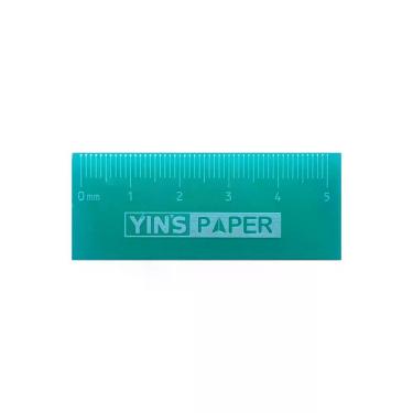 Imagem de Borracha Régua Yin's Paper 5cm para Medir Linhas e Desenhos Unidade Azul
