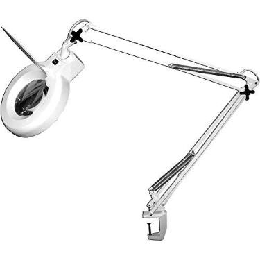 Imagem de Lupa Luminária Estética Mesa Profissional 120 Leds 220V Aumento GT645-2 - Lorben