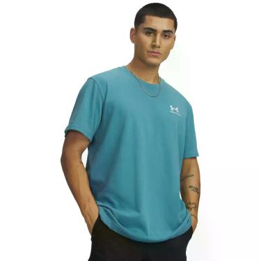 Imagem de Camiseta Sportstyle Under Armour Logo Heavyweight, Azul, G