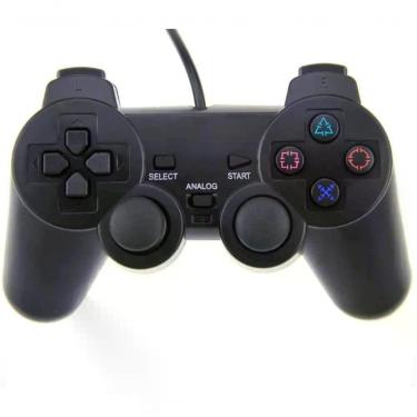 Imagem de Controle com Fio para Videogame Aquilae Dualshock Compatível com Playstation 1 e 2 Analógico com Vibração