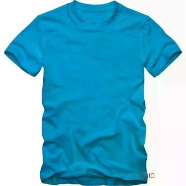 Imagem de Camiseta Masculina Lisa Básica Algodão Manga Curta Sem Estampa Cores E