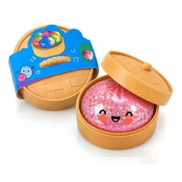 Imagem de Brinquedo Colecionável Squishy Dumpling Brilhante 10cm - Pãozinho Baoz