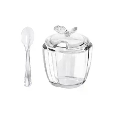Imagem de Açucareiro de Vidro Com Colher Butterfly 130ml - Wolff