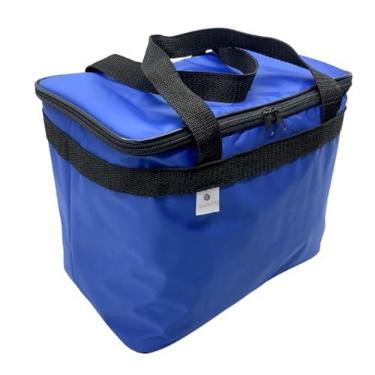 Imagem de Bolsa Térmica 20 Litros - Churrasco, Bebidas, Praia, Futebol, Lazer, Férias, Viagem, Alimentos, Etc - Não Vasa (Azul-Royal)