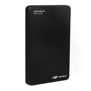 Imagem de Gaveta para HD Externo 2.5 CH-300BK USB 3.0 Compatível HDD SSD C3tech