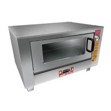 Imagem de Forno Gás 1 Câmara 20cm para Confeitaria/ Assados Inox 59x50x36 Metalm