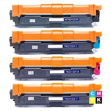 Imagem de Premium Kit Colorido 4 Cores Toner Compatível TN221 TN225 para Brother MFC-9130CDW HL-3140CW HL-3150CDW