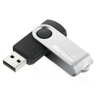 Imagem de Pen Drive Twist2 64GB Preto-prata PD590 para Armazenamento de Arquivos com USB 2.0 de Alta Velocidade Multi