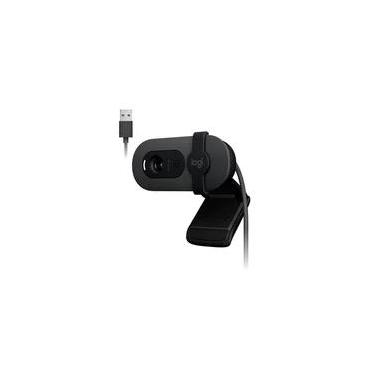 Imagem de Webcam Logitech Brio 100 Full HD 30 FPS, Microfone, USB-A, Correção Automática, Grafite - 960-001586
