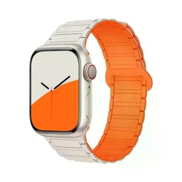 Imagem de Pulseira De Silicone Magnética Para Apple Watch De 40mm 44mm 45mm 49mm