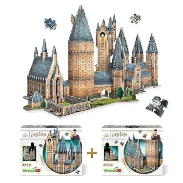 Imagem de Wrebbit3d Hogwarts Castle 3D Puzzle for Teens and Adults | Great Hall Astronomy Tower Bundle | 1725 Jigsaw Puzzle Pieces | Not Just an Ordinary Model Kit for Adults | Great Gift for Harry Potter Fans