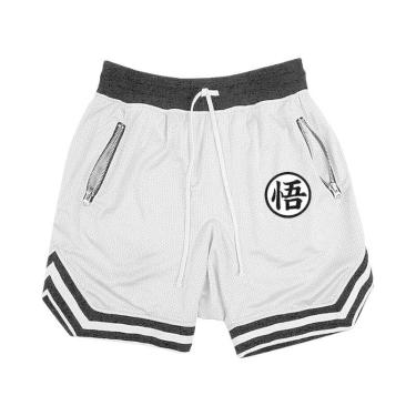 Imagem de Calças De Fitness Masculinas De Secagem Rápida Em Malha, Shorts Casuai