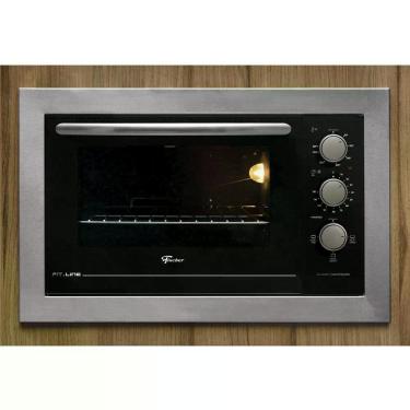 Imagem de Forno Elétrico de Embutir Fischer Fit Line 34493 48L Autolimpante Inox Escovado com Timer