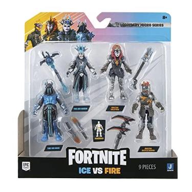 Imagem de Fortnite Micro Squad - quatro bonecos articulados de 6,35 cm com ferramentas de colheita