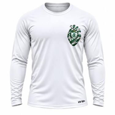 Imagem de Camisa Uv +50 América Mineiro Torcedor Coração corPretoTamanhoG3 - Gen