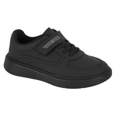 Imagem de Tênis Casual Molekinho 2861122 Infantil Masculino, Preto, 34