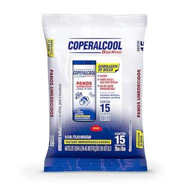 Imagem de Coperalcool Bacfree Panos Umedecidos 70°INPM 15un Clássico