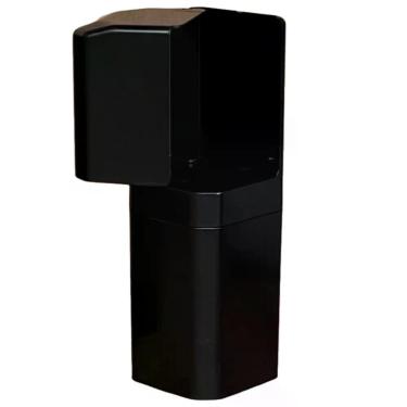 Imagem de Porta Escovas e Creme Dental OEM para Organização de Higiene Bucal com Encaixe Adesivo Plástico Preto 21cm