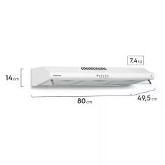 Depurador de Ar Parede Electrolux 80cm Branco com Filtro Lavável e Máscara Captadora de Ar (DE80B) 127V Depurador de Ar Parede Electrolux 80cm Branco com Filtro Lavável e Máscara Captadora de Ar (DE80B) 127V
