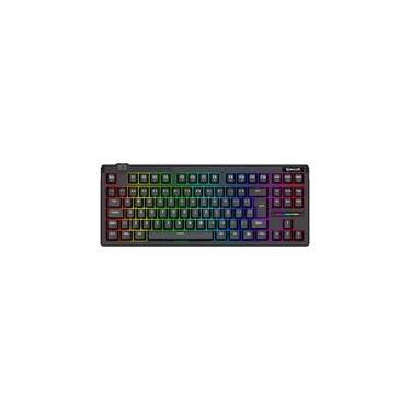 Imagem de Teclado Magnético Gamer Redragon Otiim, TKL, RGB, 8000Hz, Rapid Trigger, Roda de Volume, Preto - K729RGB-M