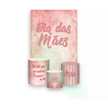 Imagem de Painel De Festa Vertical 1,50 x 2,20 + Trio De Capas Cilindro - Dia da