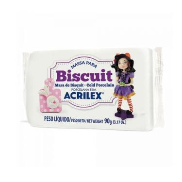 Imagem de Massa De Biscuit Acrilex 90g Colorida - Escolha As Cores, Branco