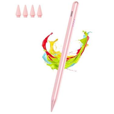 Imagem de Caneta Stylus para iPad 9 e 10ª geração 2018-2025 com rejeição de palma, sensibilidade de inclinação, conjunto de lápis digital para tablet com Apple iPad 6/7/8/9/10th, Pro 27.9 cm/32.8 cm/M4, Air 3/4