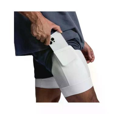 Imagem de Shorts Masculinos 2 Em 1 De Secagem Rápida, Respiráveis, De Camada Dup