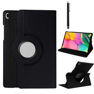 Imagem de Capa Case Giratória 360° para Tablet Samsung Galaxy Tab A11+ Plus 11 Polegadas (2025) + Caneta Touch, Suporte Ajustável, Fechamento Magnético, Proteção Antichoque, Capa Premium em PU, Ultra Resistente