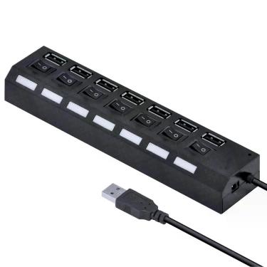 Imagem de Hub Usb 2.0 7 Portas Interruptor Com Led ul - Relet