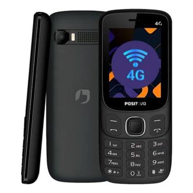 Imagem de Celular Simples Idoso E Trabalho Rede 4g Dual Sim Rádio Fm - Positivo