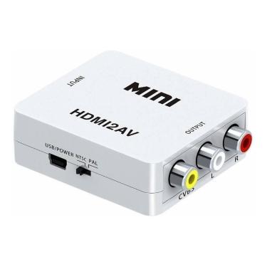 Imagem de Mini Adaptador Conversor De Hdmi P/ Av Vídeo E Áudio - NoBrand