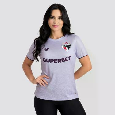 Imagem de Camisa New Balance São Paulo Comemorativa Lótus 2026 Feminina, GG