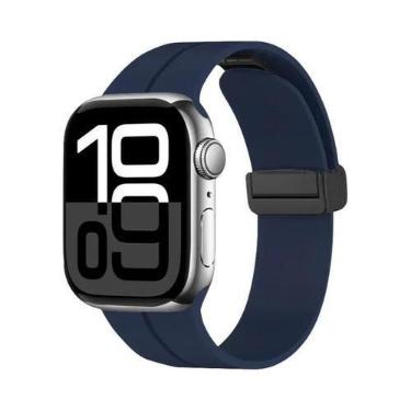 Imagem de Pulseira Magnética De Silicone Para Apple Watch De 46mm 45mm 44mm 49mm