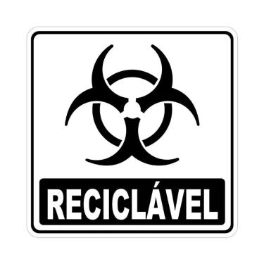 Imagem de Adesivo Lixo Reciclavel 15cmx15cm Nome Do Desenho Infectante