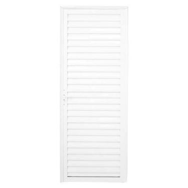 Imagem de Porta Palheta Alumínio Branco Linha 25 - PROVER ESQUADRIAS, 210x60, ES