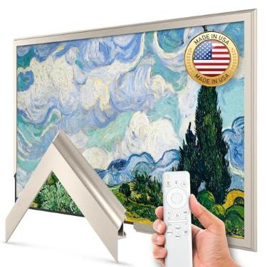 Imagem de Moldura de TV Deco de liga de prata alemã de 32 polegadas - compatível apenas com TVs Samsung The Frame (serve para 2021-2026, LS03A, LS03B, LS03C, LS03D, LS03FA)