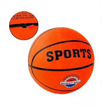 Imagem de Bola de Basquete Numero 7 com Tamanho e Peso Padrão Oficial em Borracha de Alta Resistência Marrom Yeet