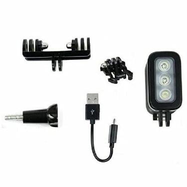 Imagem de Lâmpada de flash de luz LED de mergulho à prova d'água 30 m para GoPro (10 9 8 7 6 5) acessório de peça de reposição